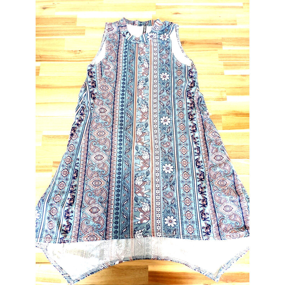 Instagirl Dress Girls Large 14 16 Colorful Mid Length Sleeveless Lightweight